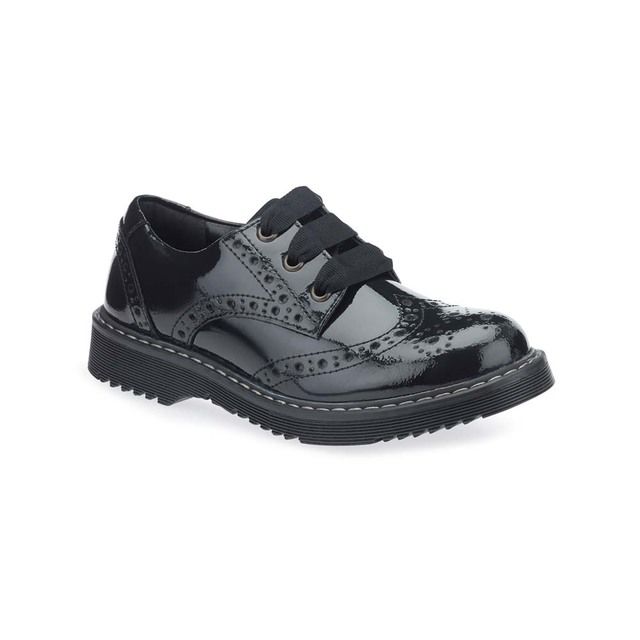 Start Rite Girls Shoes - Black patent - 3505-36F IMPULSIVE BROGUE